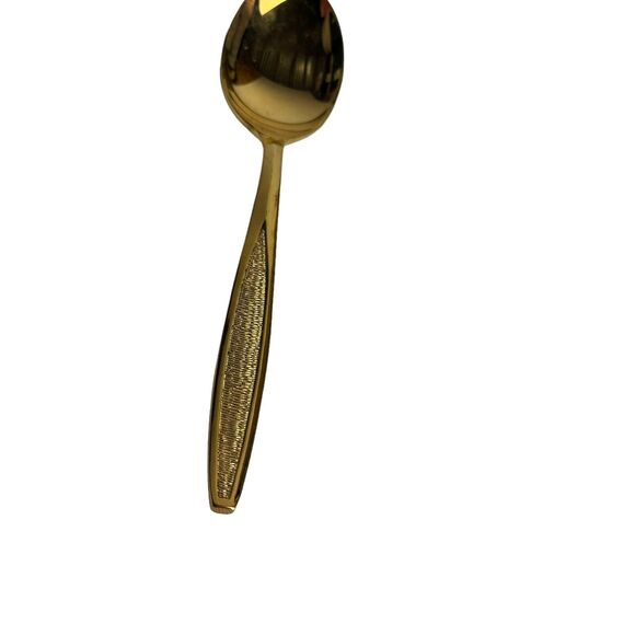 royalton textured gold electroplate silverware spoons 6 1/4 in. lot of 14 - Picture 3 of 5